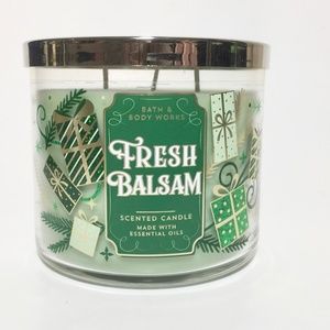 Bath & Body Works Accents - FRESH BALSAM 3 Wick Candle Bath & Body Works Accents - FRESH BALSAM 3 Wick Candle